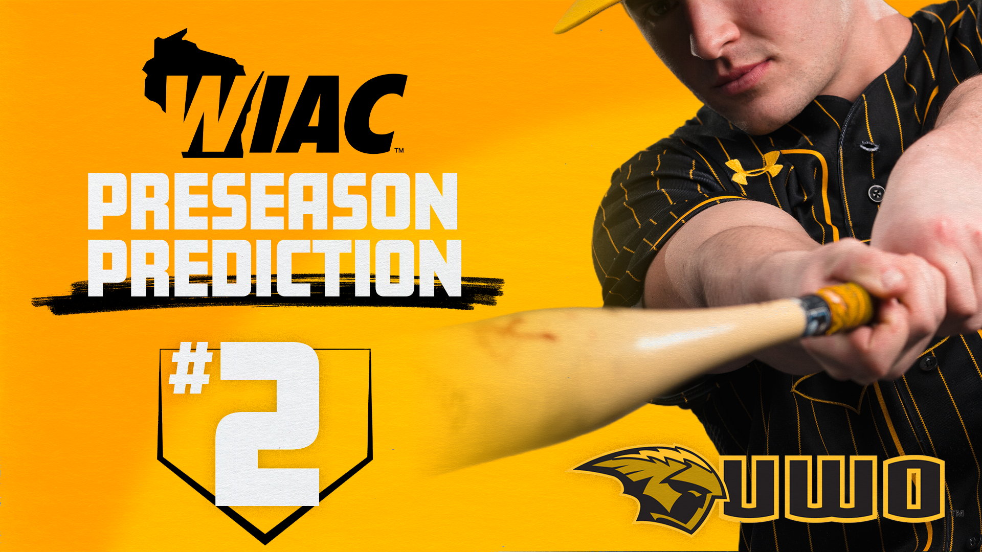 2026 Baseball WIAC Preseason Poll Graphic