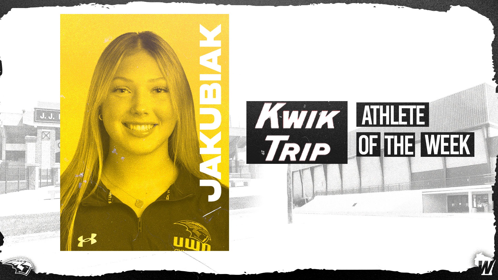 2026 Kristina Jakubiak WIAC Athlete of the Week Graphic