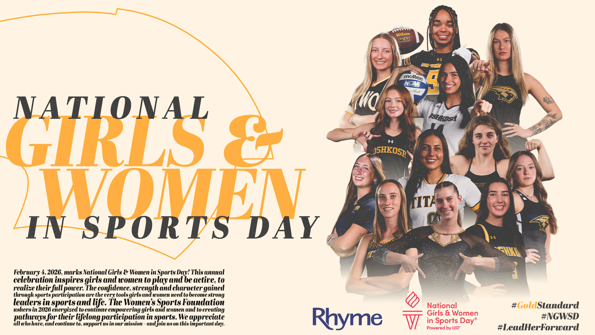 2026 National Girls & Women in Sports Day Graphic