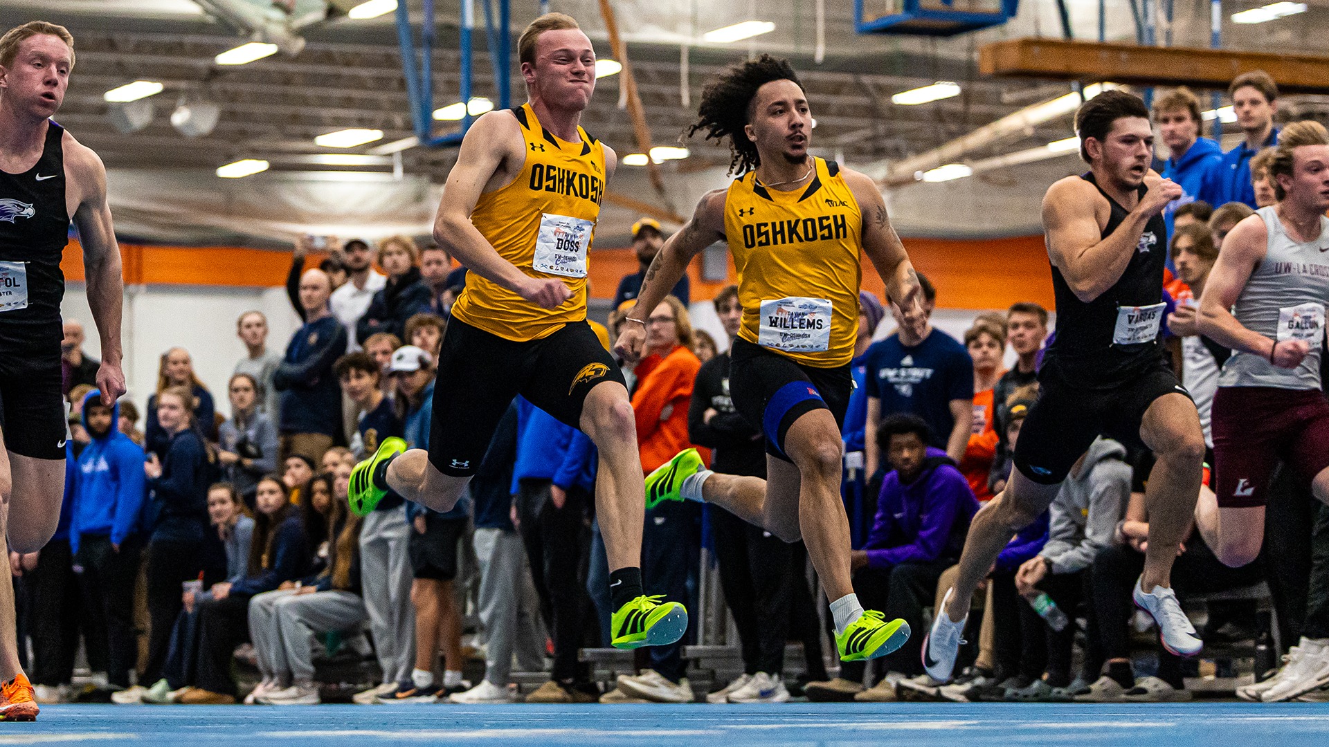2026 Dylan Doss, Davian Willems Action Shot, WIAC Indoor Championship