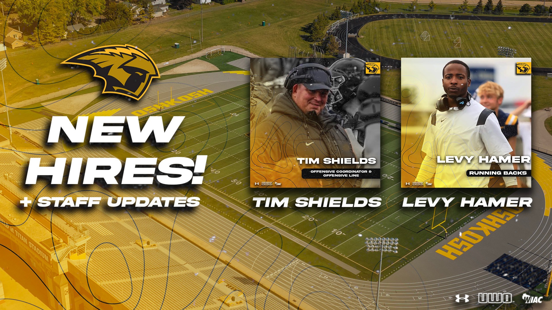 2026 Football Staff Updates Graphic