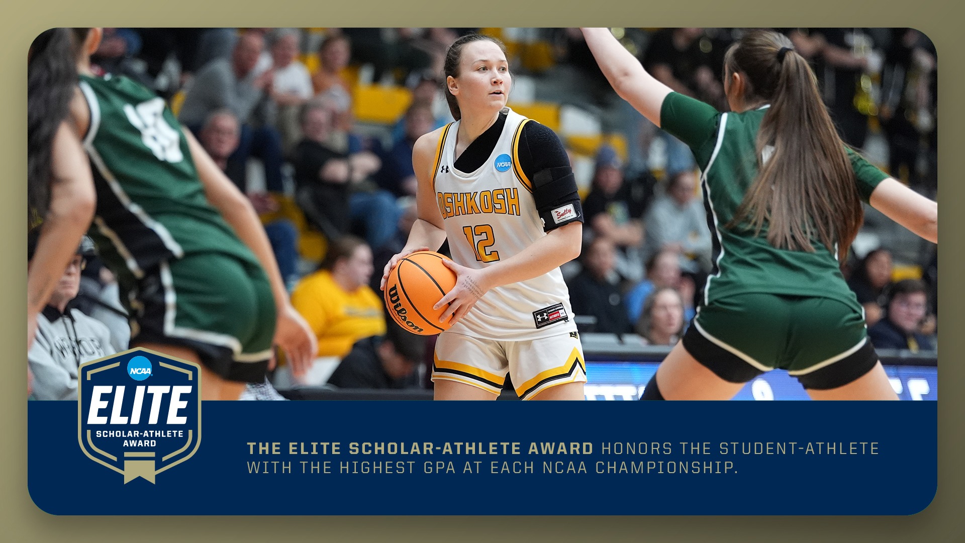 2026 Bridget Froehlke NCAA Elite Scholar-Athlete Graphic
