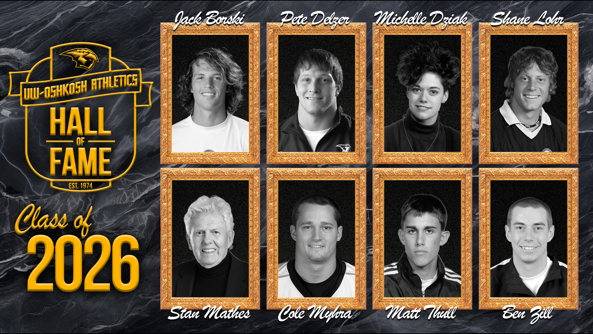 2026 Hall of Fame Induction Class Graphic