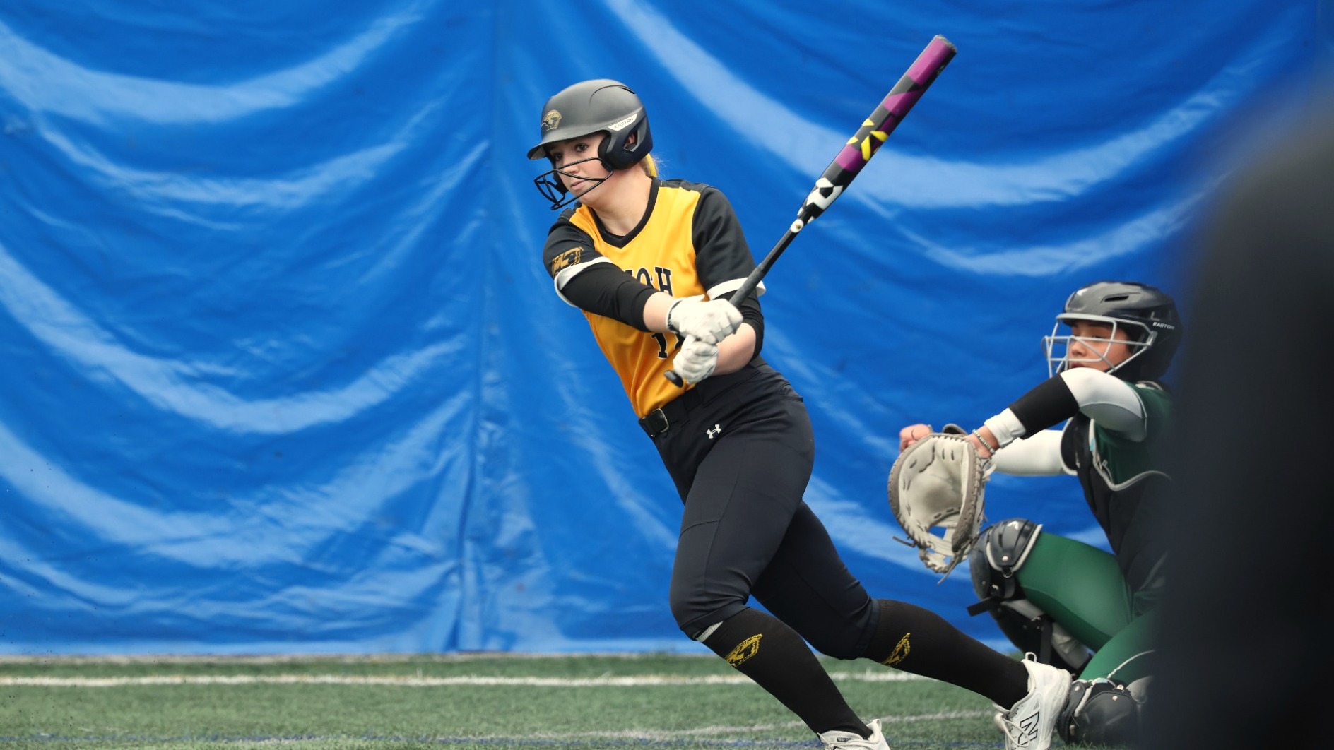 2026 Kelly Selzer Action Shot, hitting against Wisconsin Lutheran