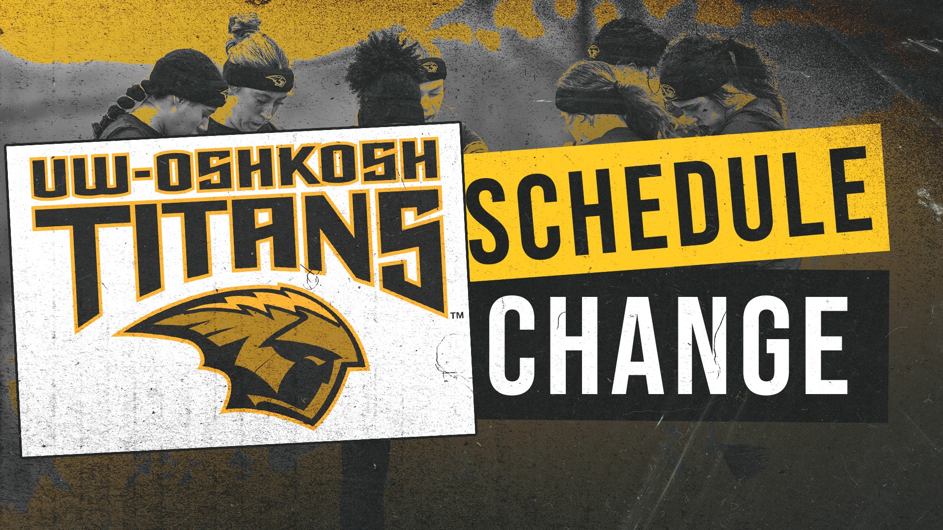Women's Flag Football Schedule Change Graphic