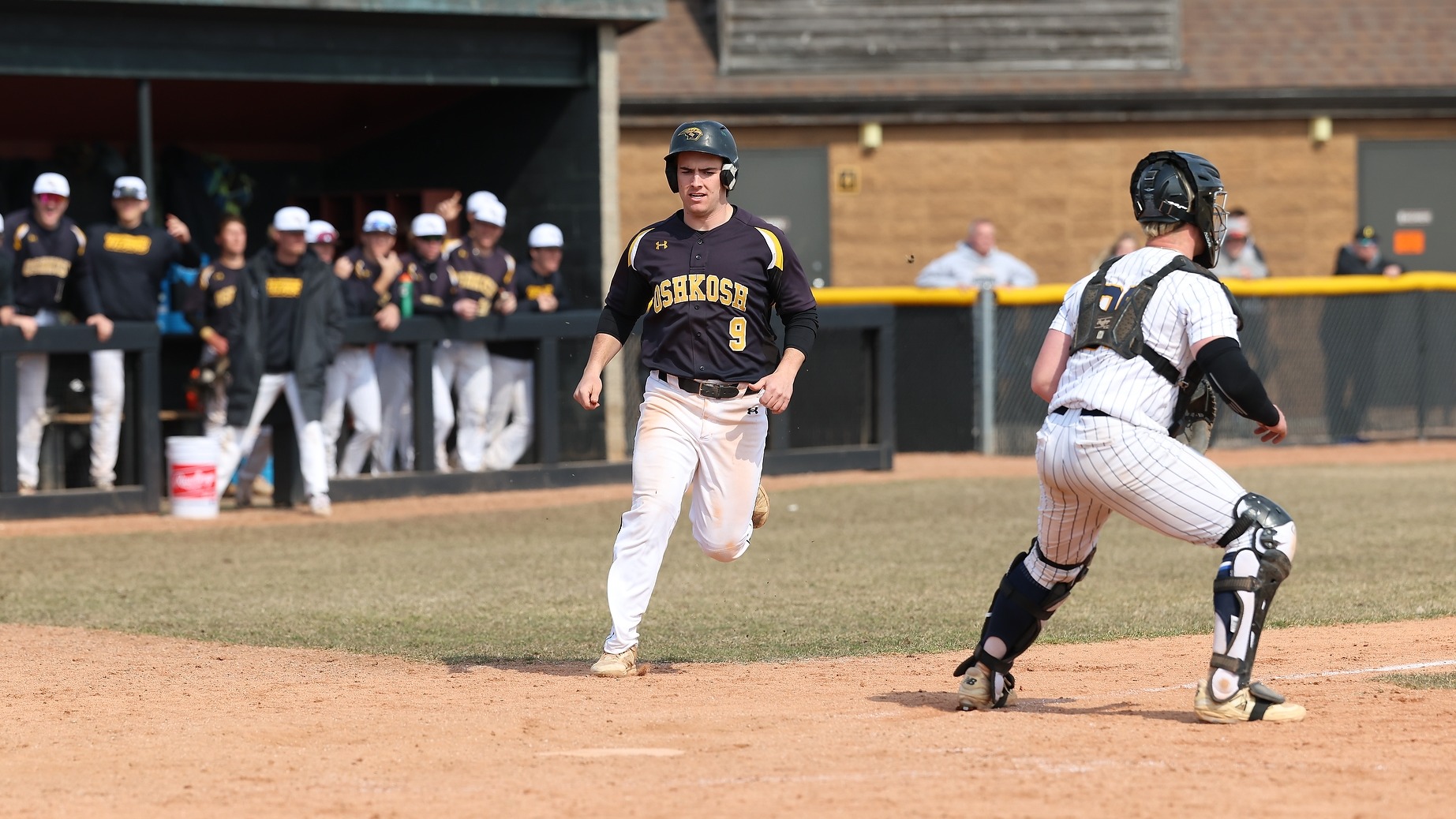 2026 Jack McNamara Action Shot, scoring the winning run against Eau Claire- Game 3