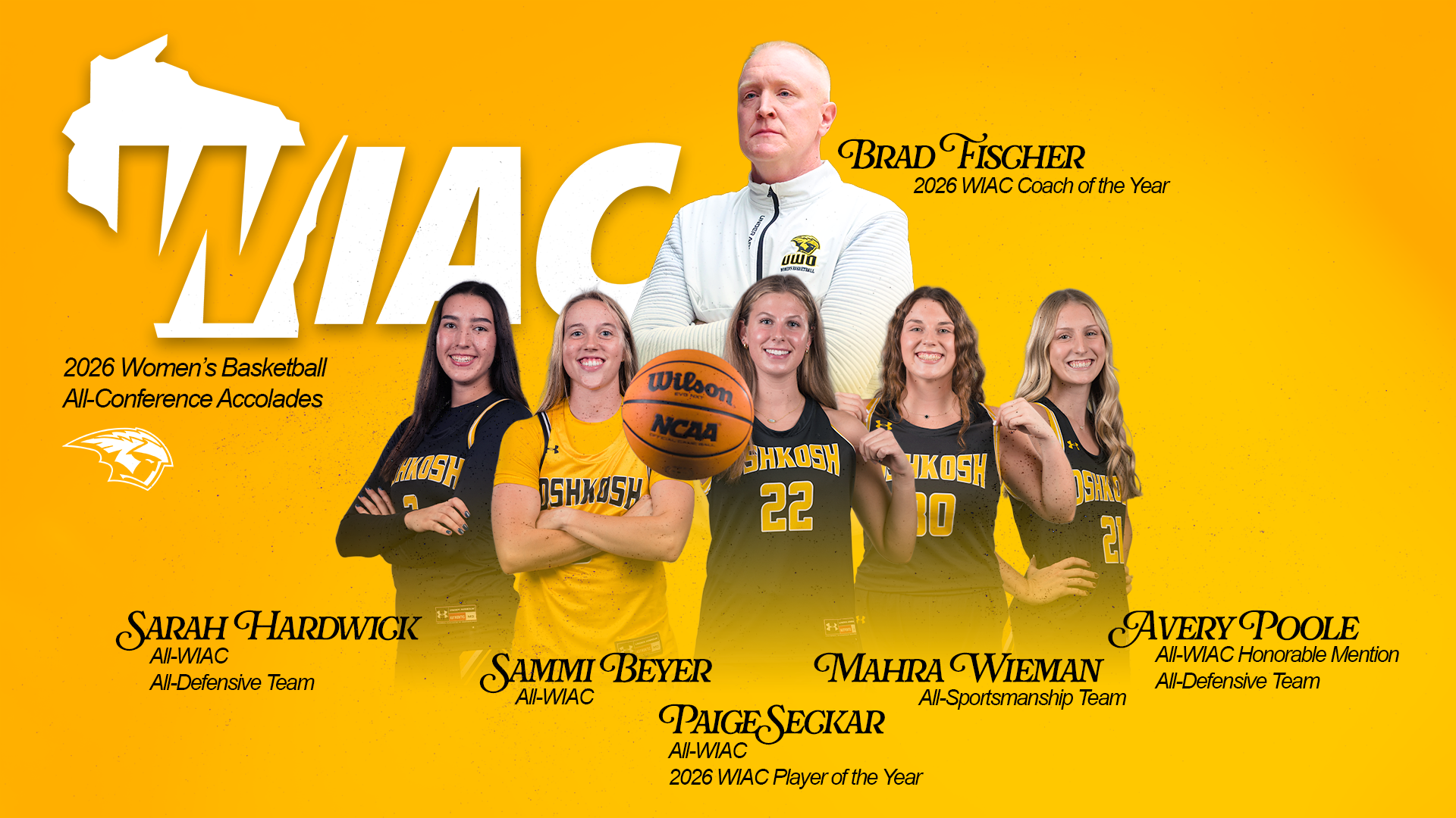 2026 Women's Basketball All-WIAC Graphic