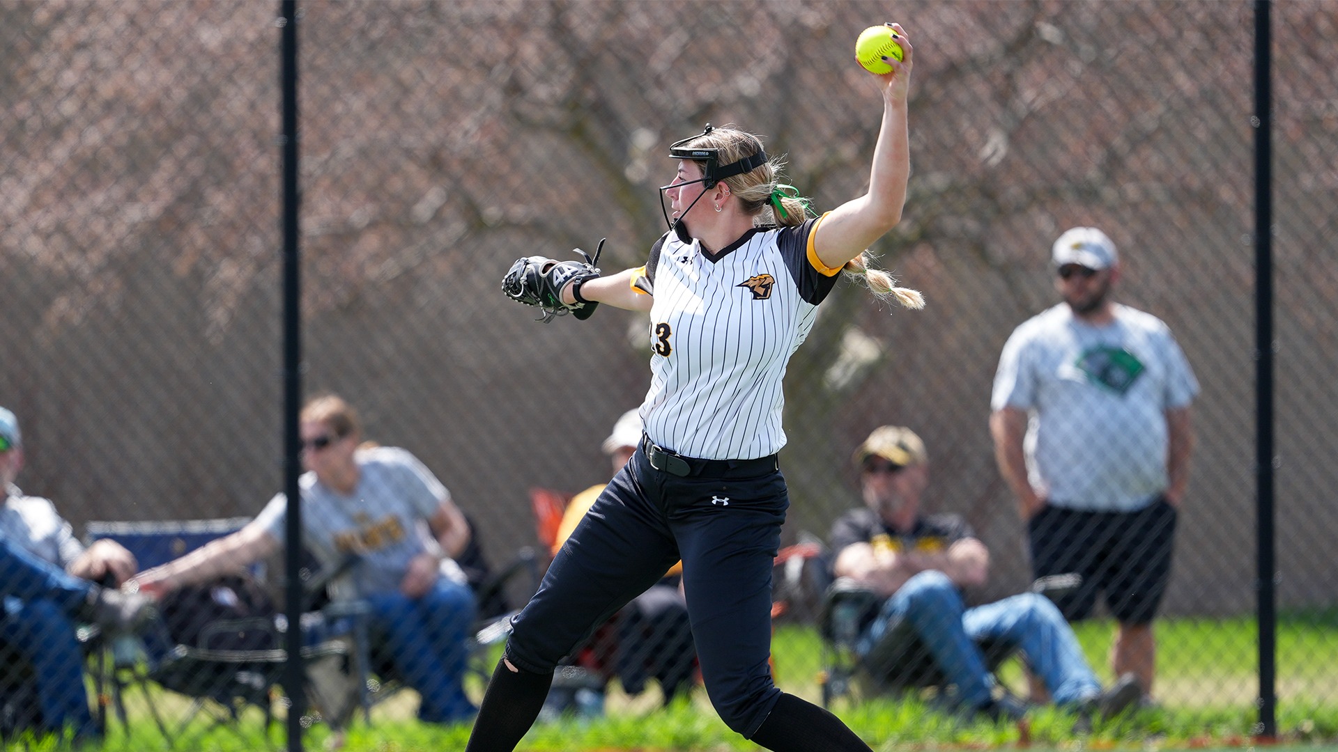 2026 Kiran Sanford Action Shot, pitching against La Crosse- Game 1