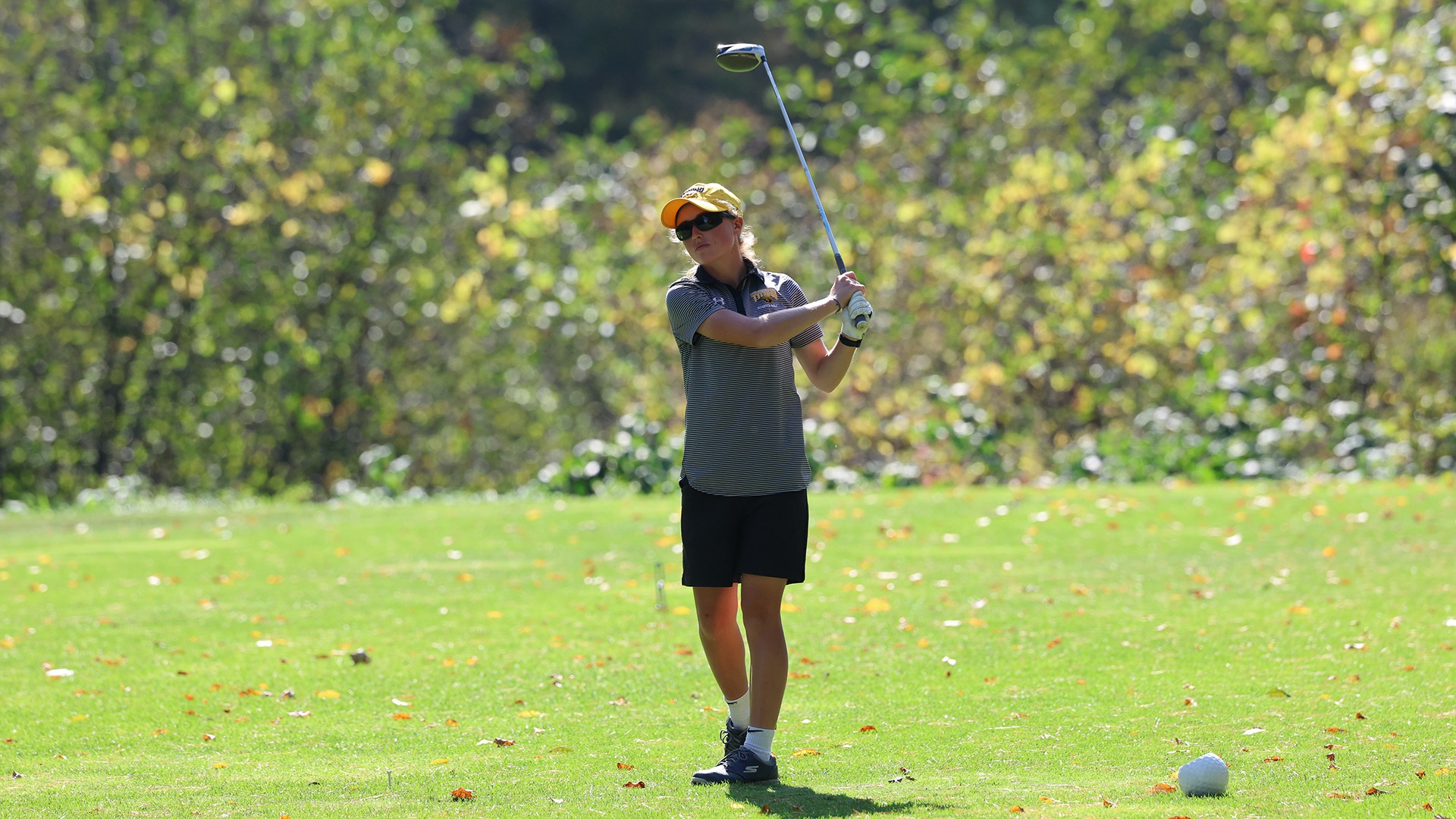 2025 Taryn Endres Action Shot, golfing at the WIAC Championship