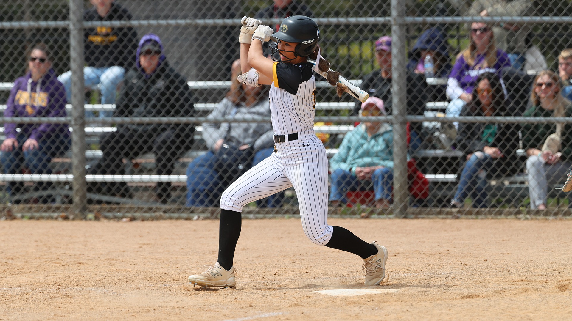2026 Brianne Lopez Action Shot, batting against Stevens Point- WIAC Tournament
