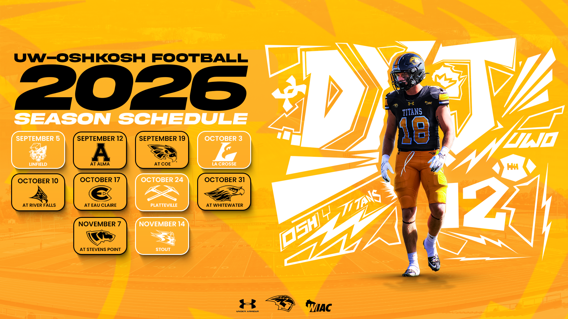 2026 Football Schedule Graphic