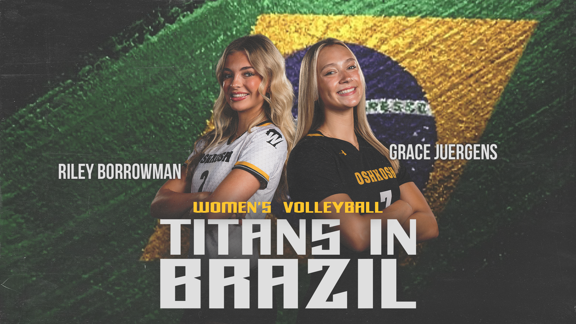 2026 Women's Volleyball USA D-3 Volleyball Brazil Tour Graphic