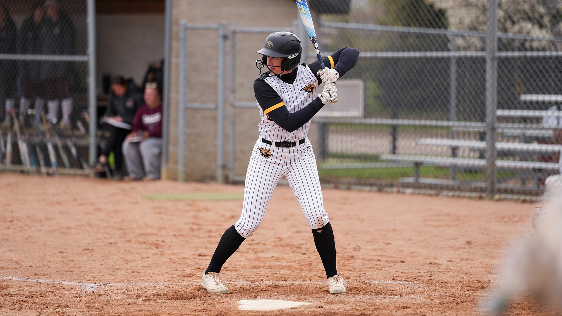 2026 Maddie Crick Action Shot, hitting against La Crosse- Game 2