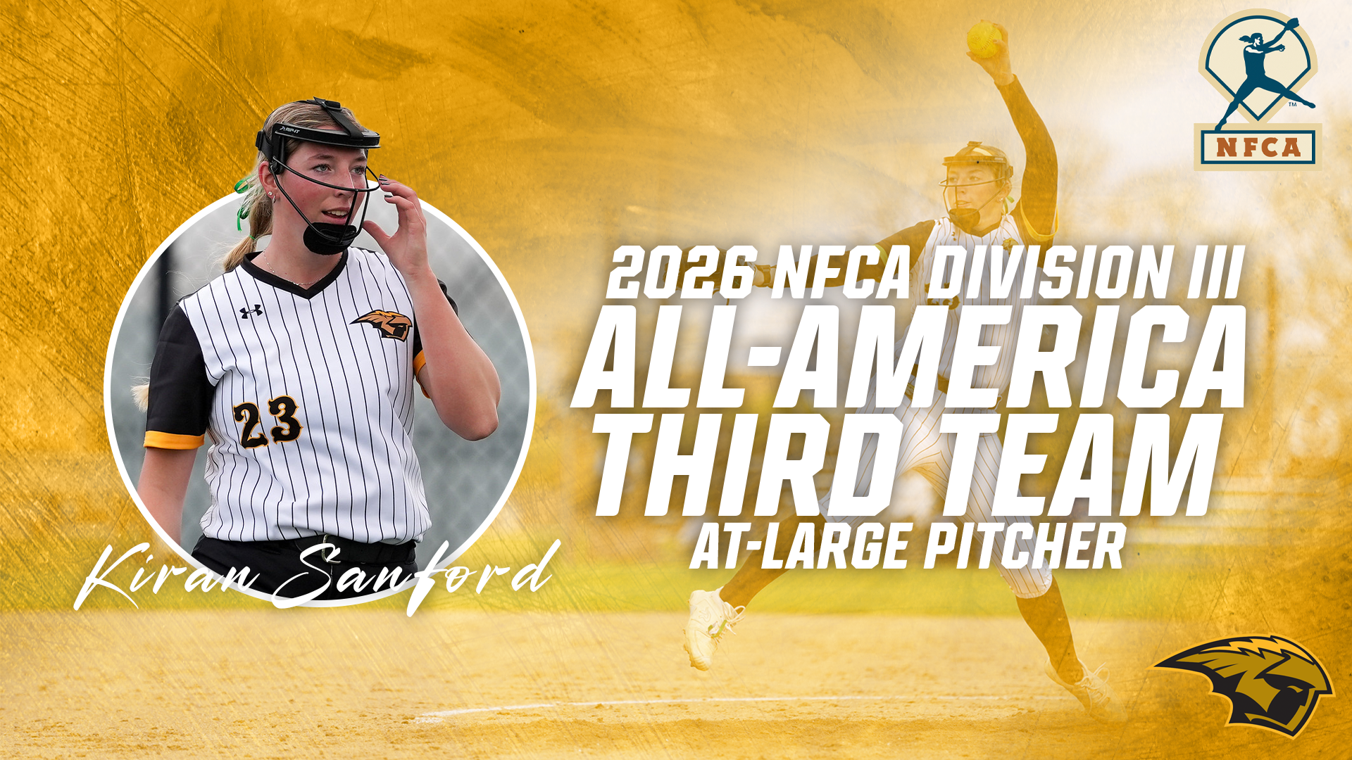 2026 Kiran Sanford NFCA All-America Graphic