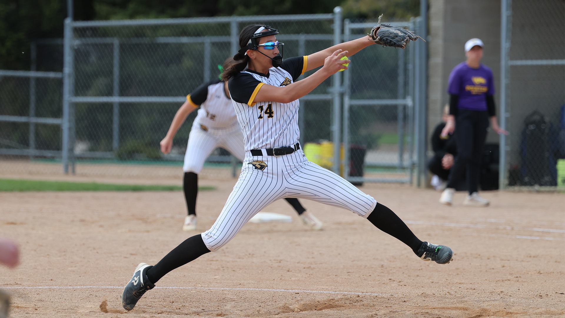 2026 Brianna Bougie Action Shot, pitching against Stevens Point- Game 3