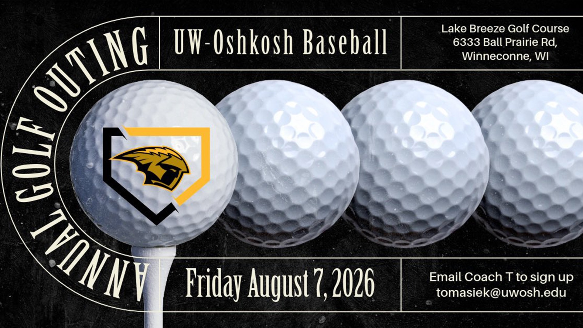 2026 Baseball Golf Outing Graphic