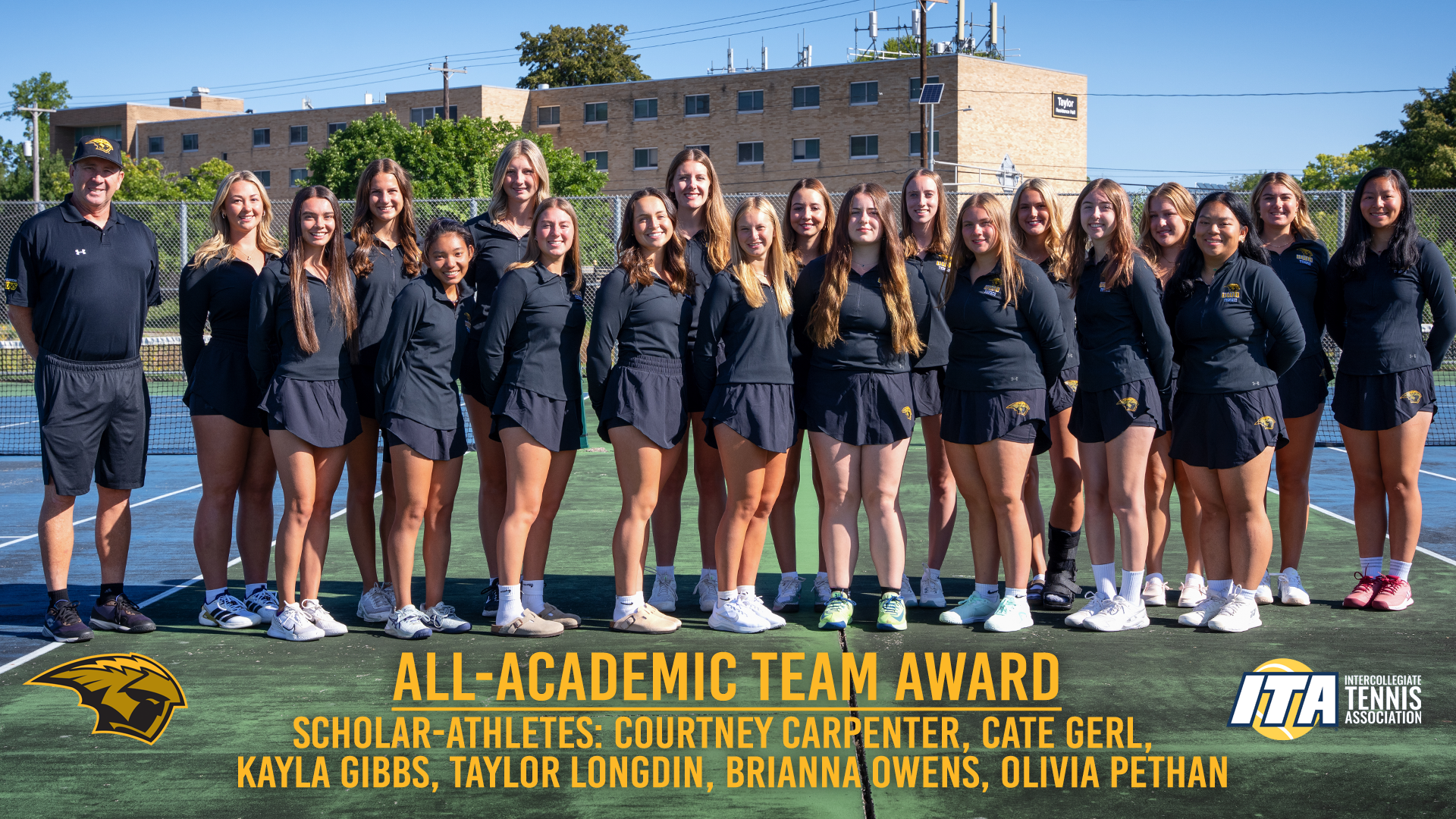 2026 Women's Tennis ITA All-Academic Graphic