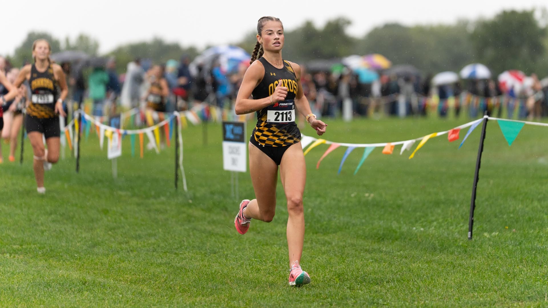 2026 Emma Boegh Action Shot, running at the Oshkosh Titan Fall Classic