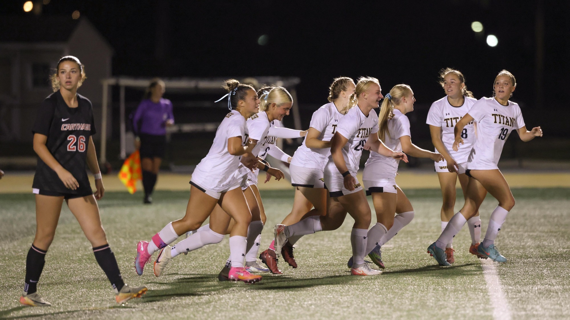2026 Women's Soccer Action Shot, Goal Celebration