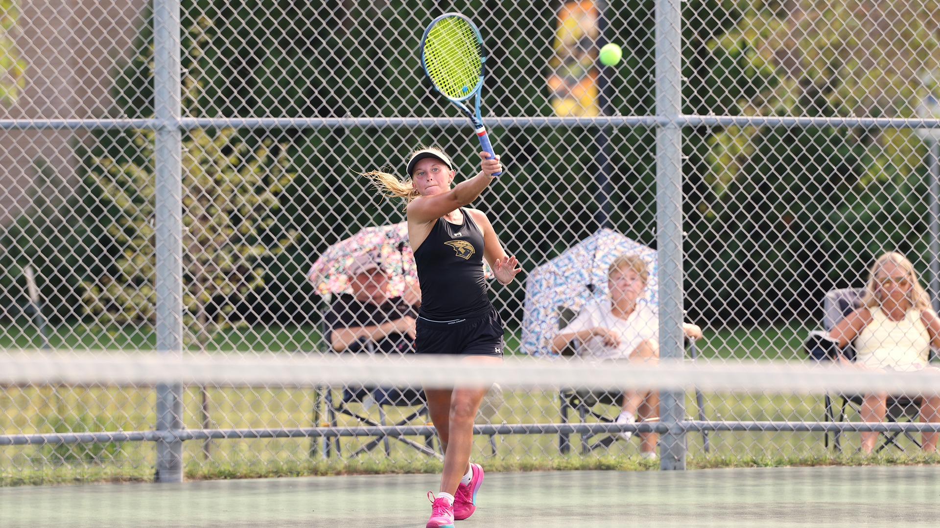 2026 Taylor Longdin Action Shot, returning the ball against La Crosse