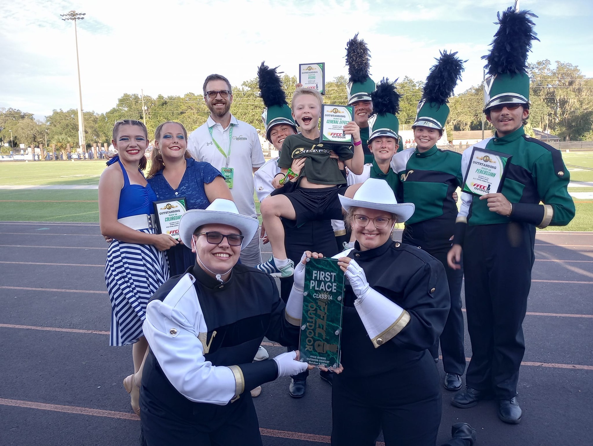 The Villages Marching Buffalo take first in class at FFCC competition