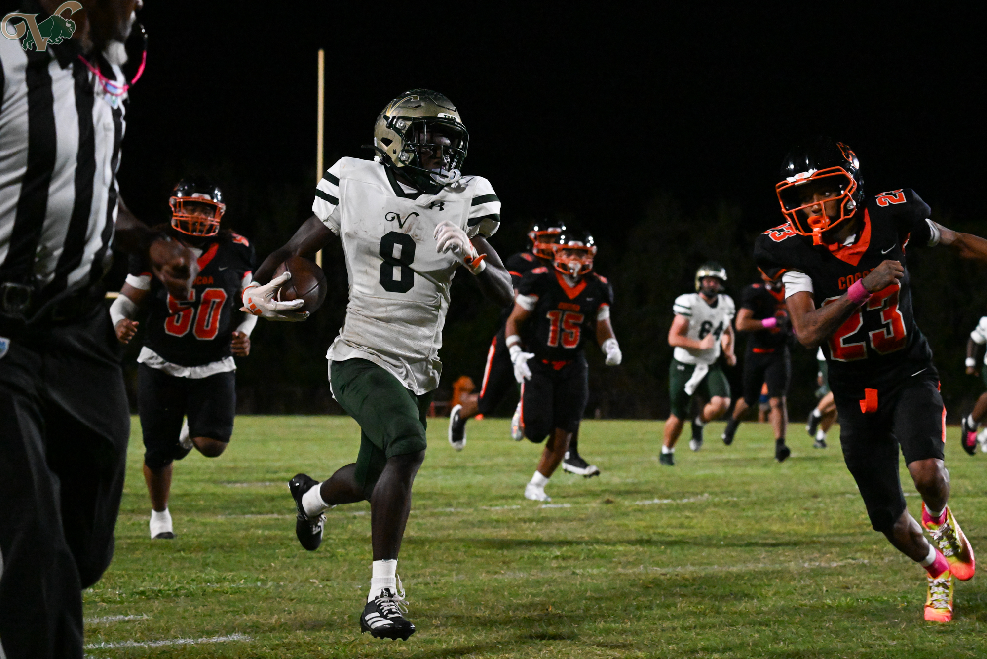 VHS football travels to Cocoa for a match on October 17, 2025, at Cocoa High School.