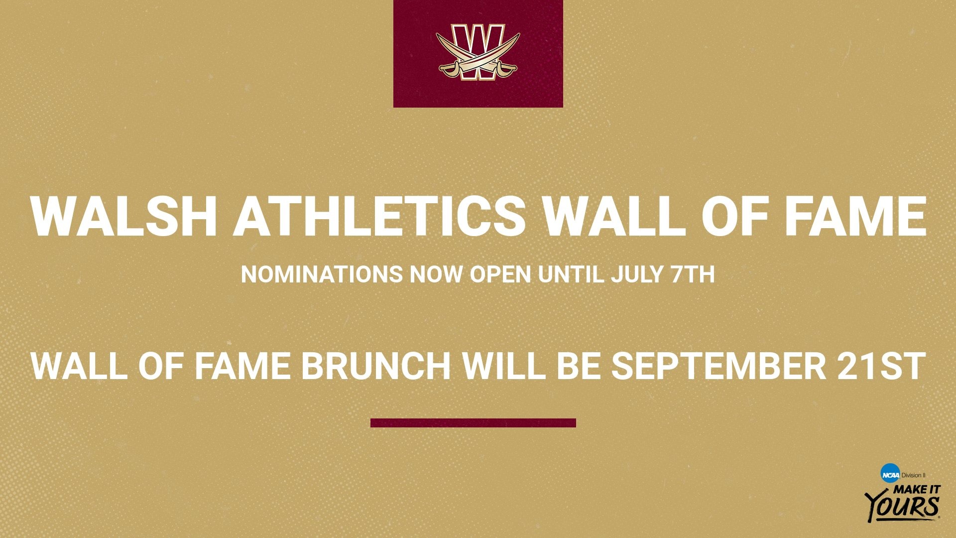 WALSH ATHLETICS EARNS D2 ADA ACADEMIC ACHIEVEMENT AWARD Walsh University