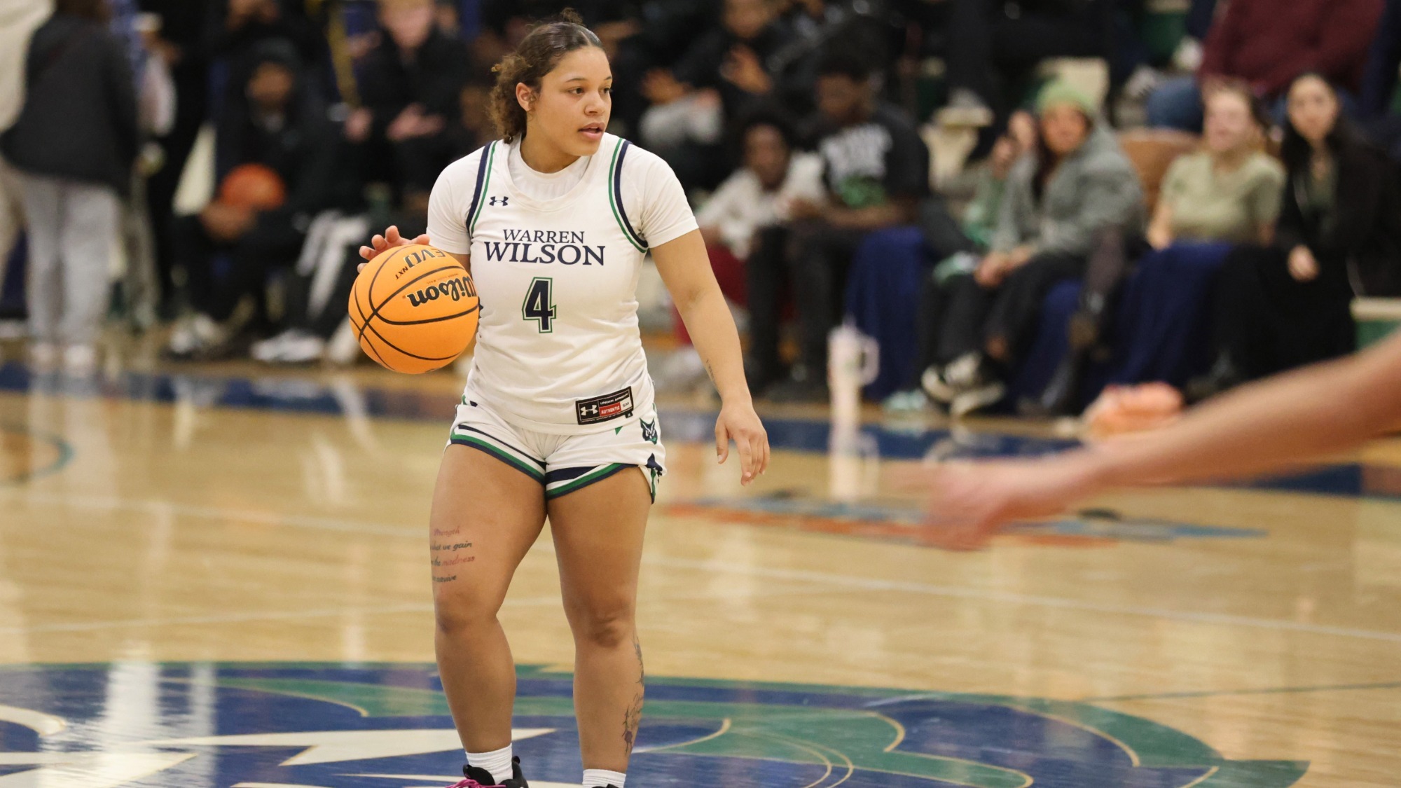 2025 WBB Ellie Martin DrIbbles Ball Up Court