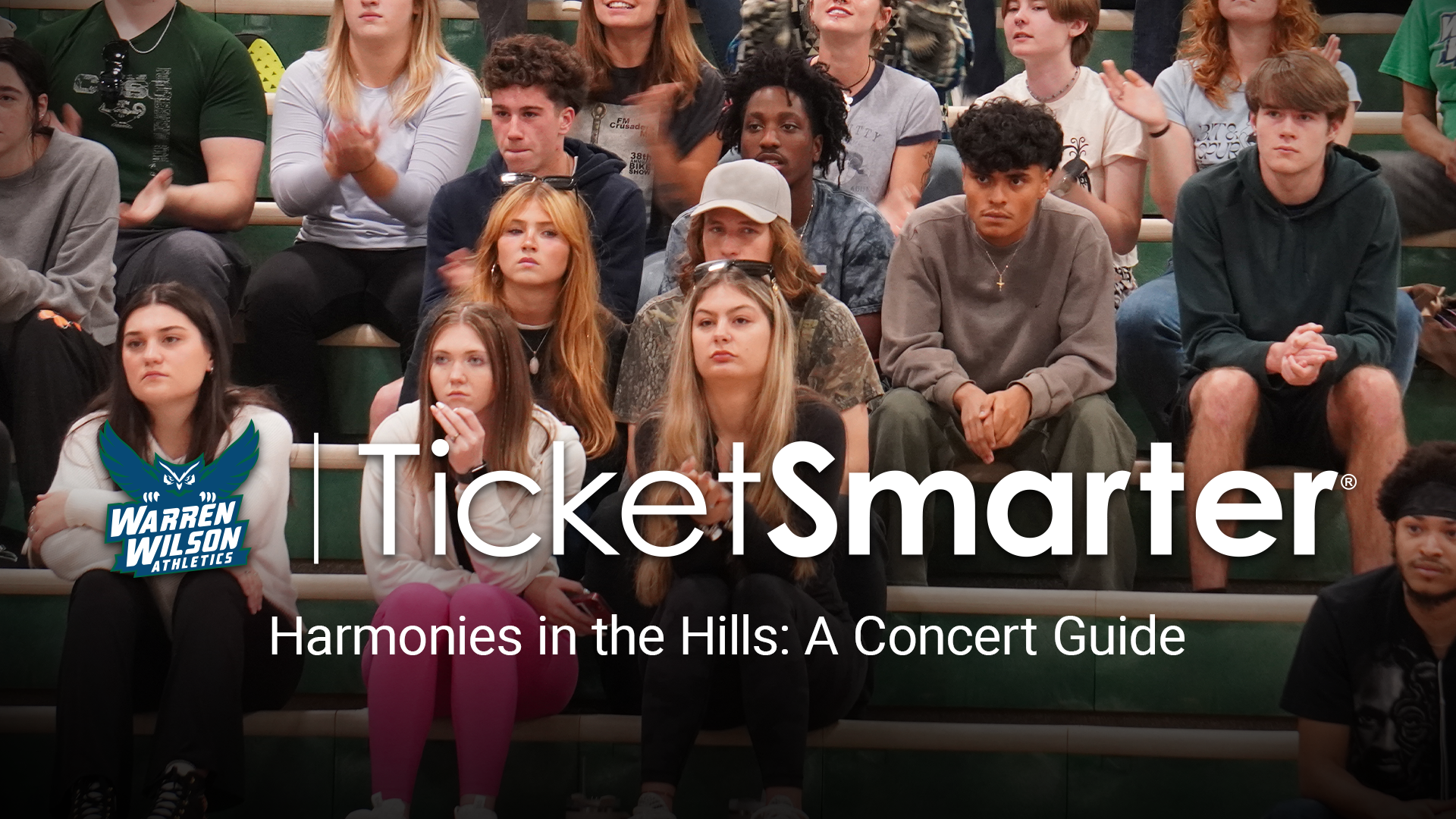 Crowd of Warren Wilson students gathered together to watch a basketball game.