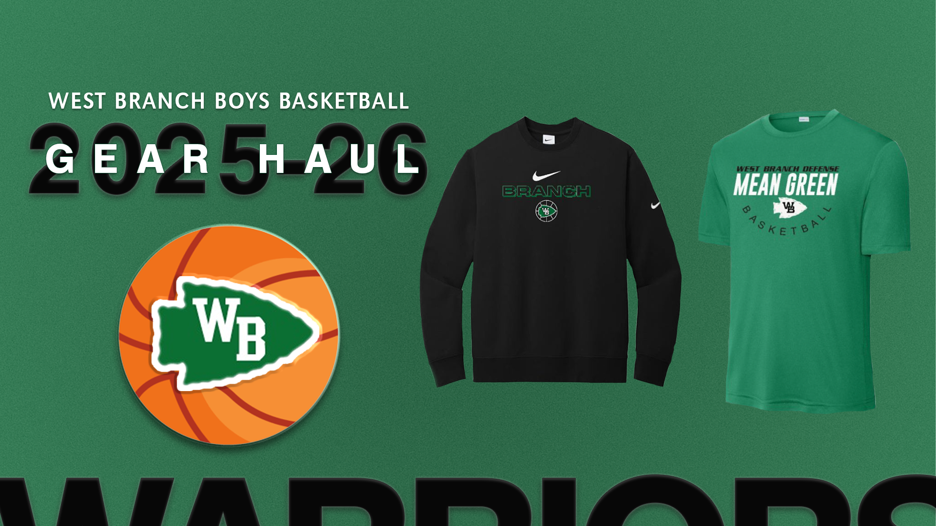 West Branch Boys Basketball Gear Haul