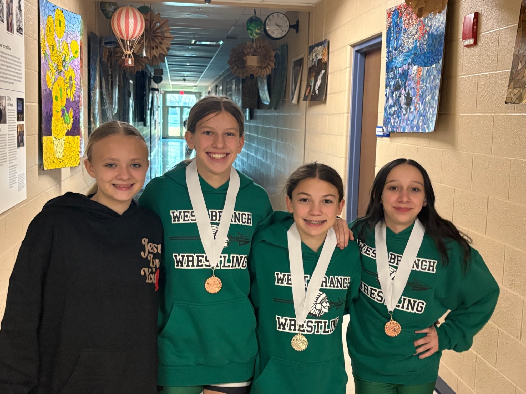 MS Girls Wrestling at Hubbard