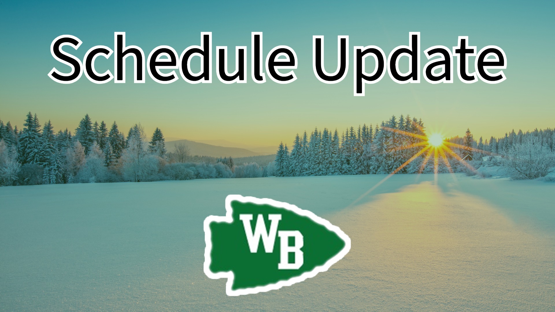 Winter Schedule Update