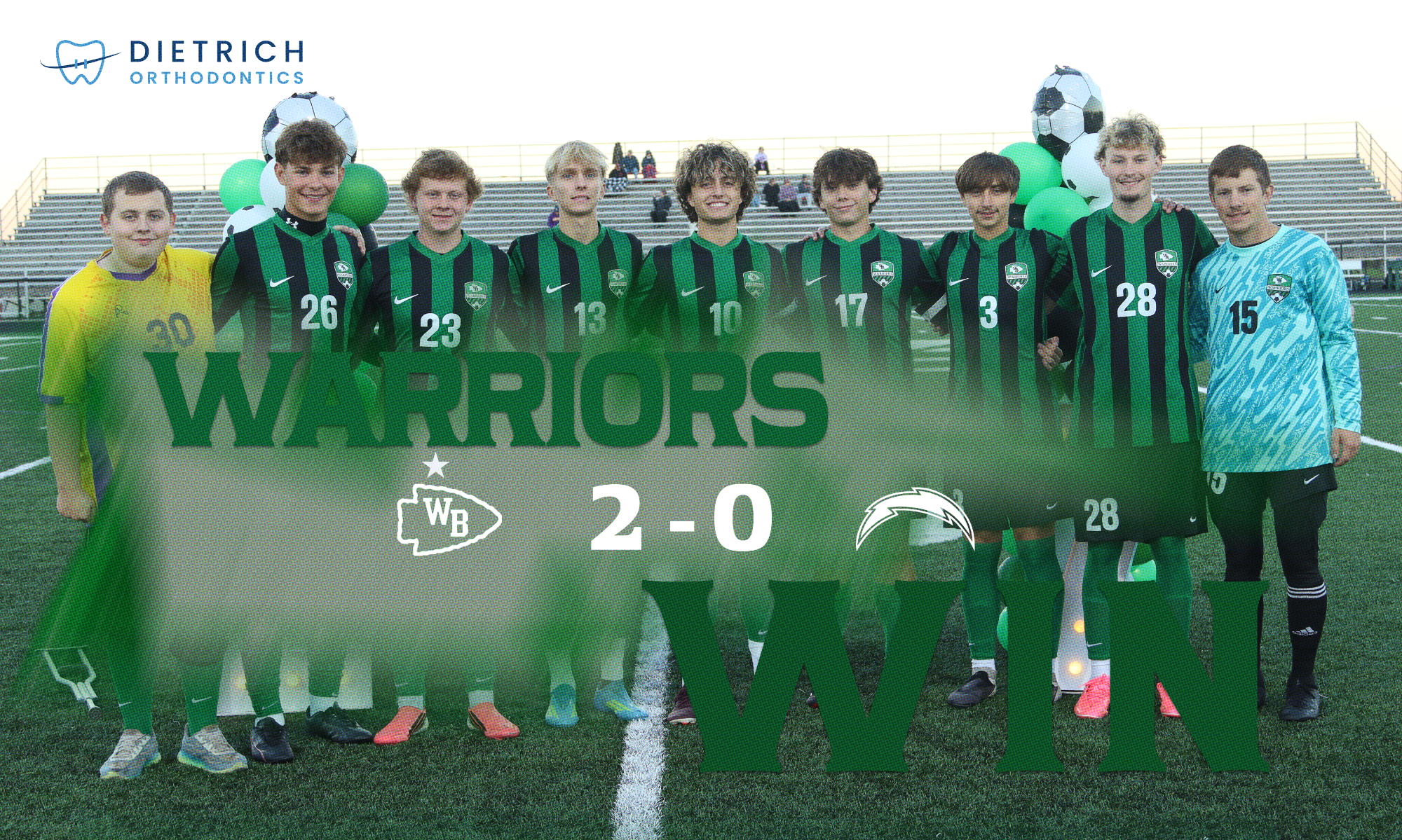 Boys Soccer Seniors win over Champion