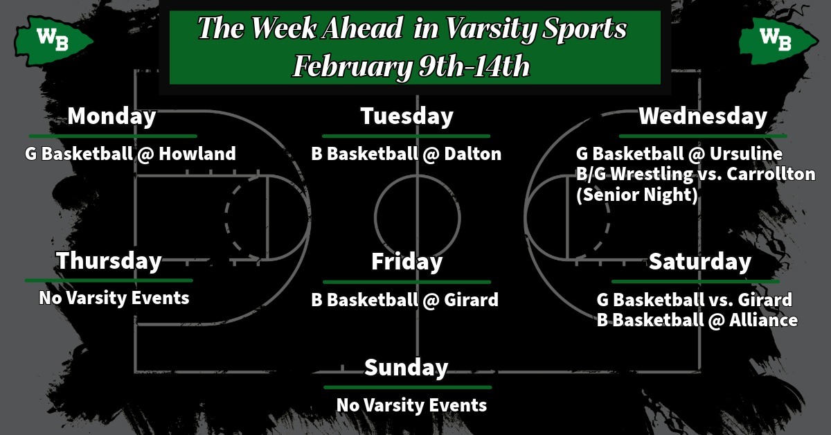 Weekly Schedule Feb 9