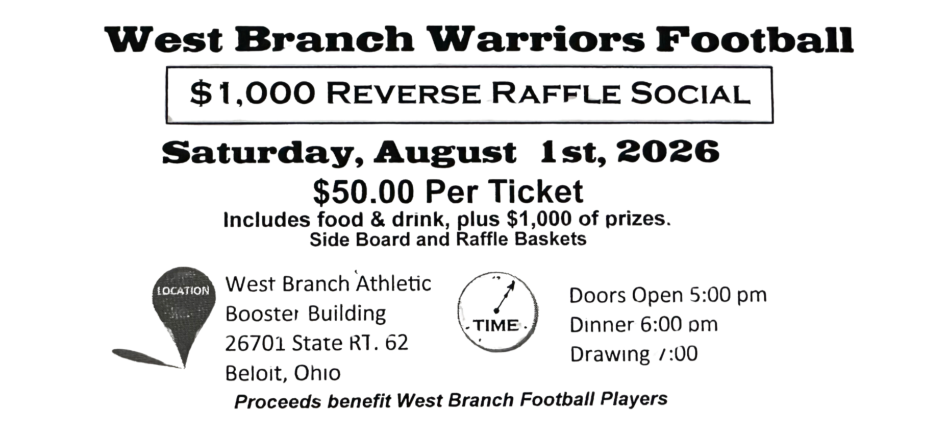 Reverse Raffle Football