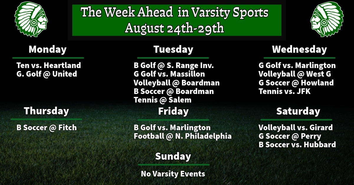 Week Ahead August 24th