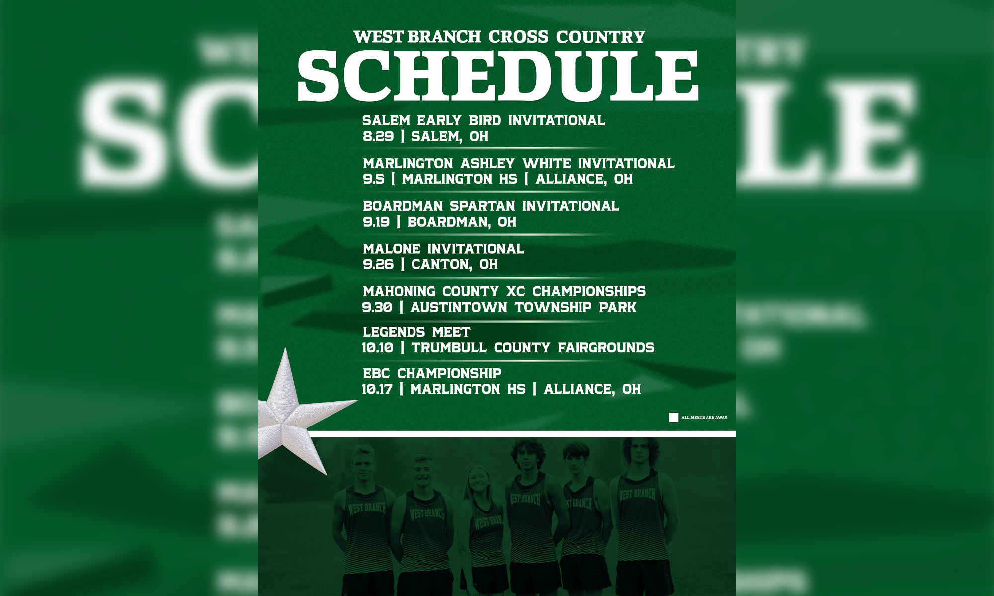 WB Cross Country Scheudle