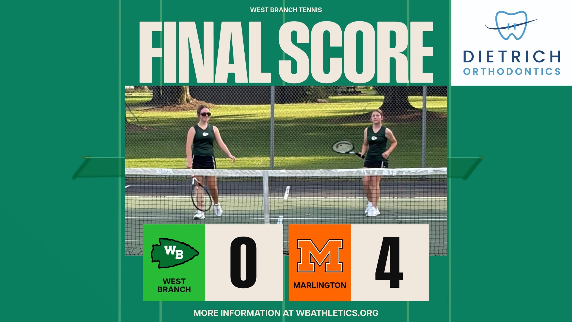 2026 Tennis Final Score Marlington 2