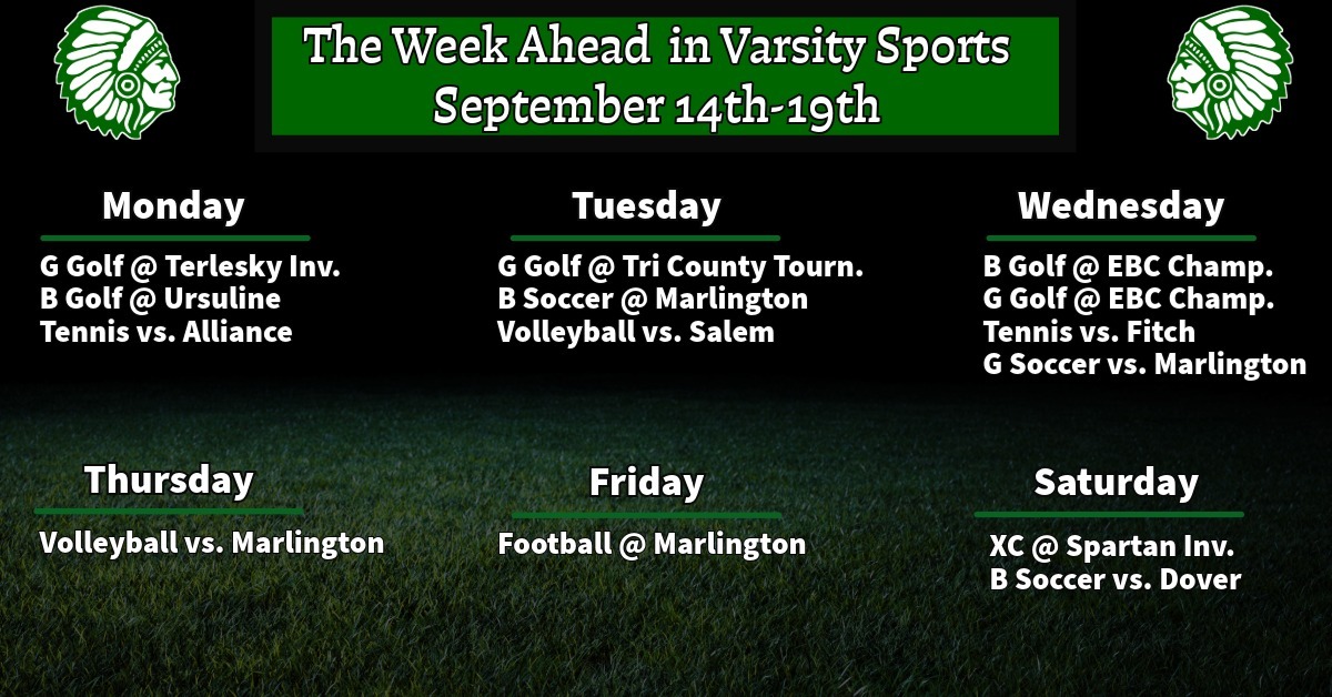Week Ahead September 14th