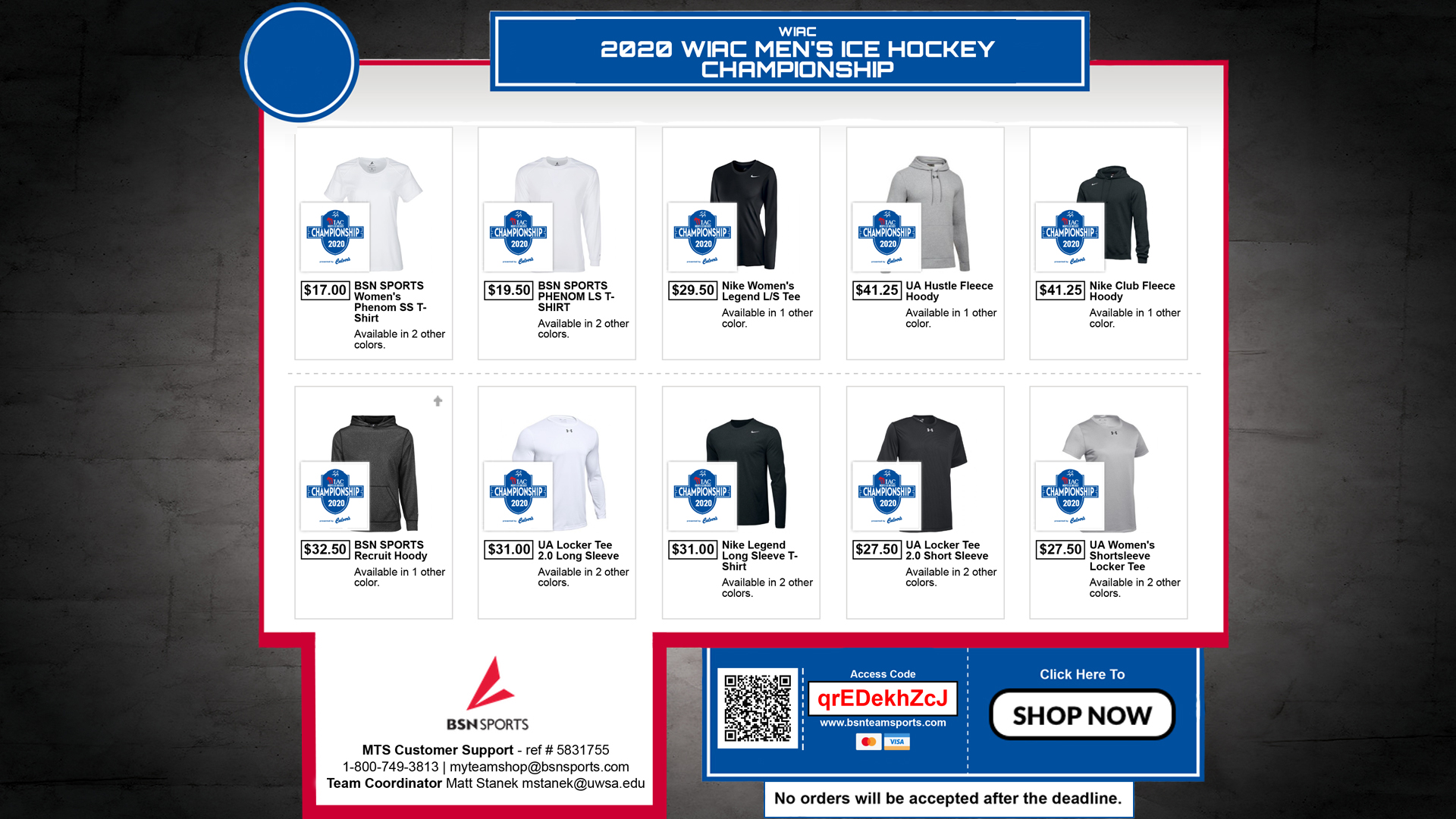 ice hockey merchandise