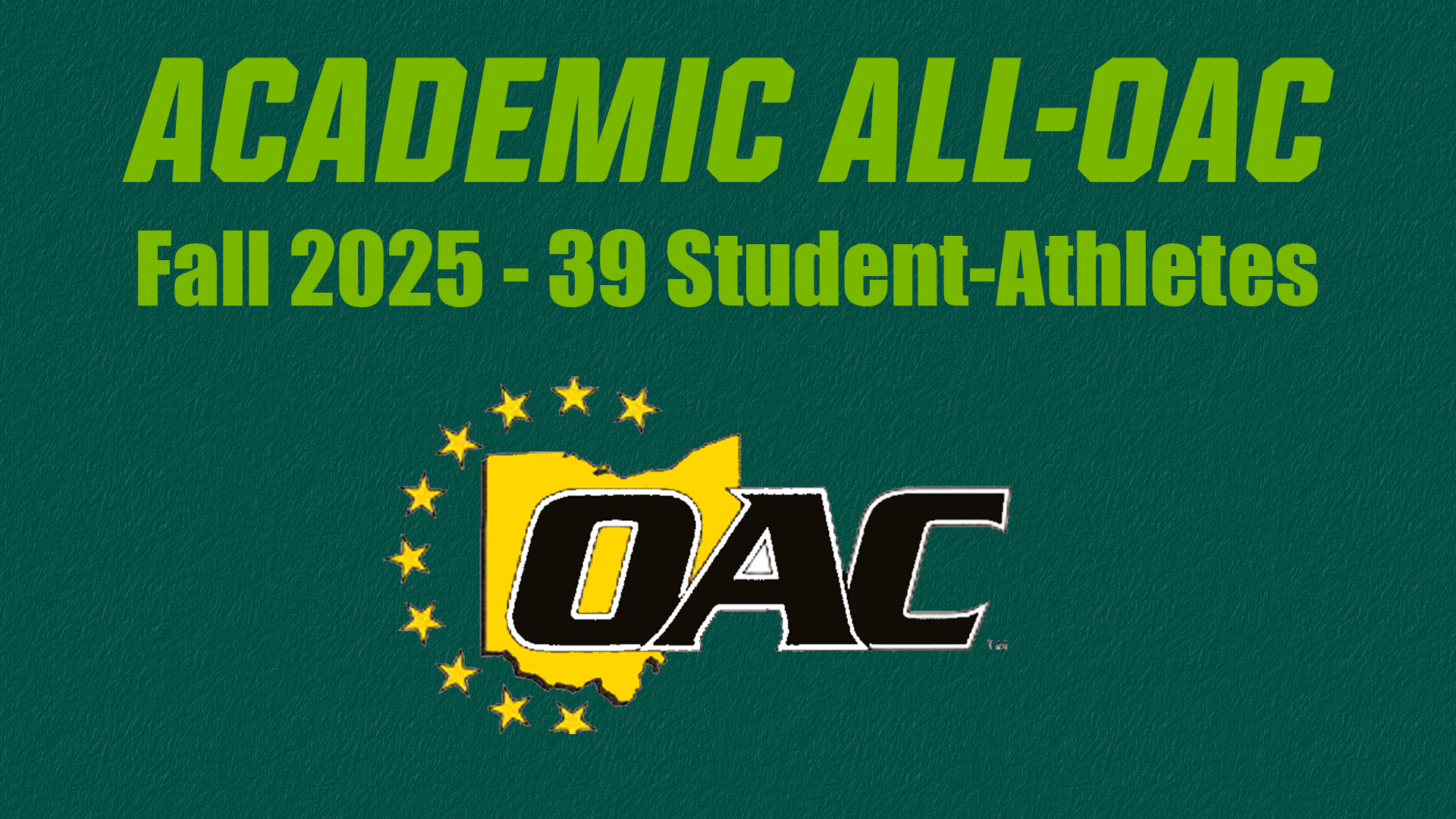 Academic All-OAC - Fall 2025