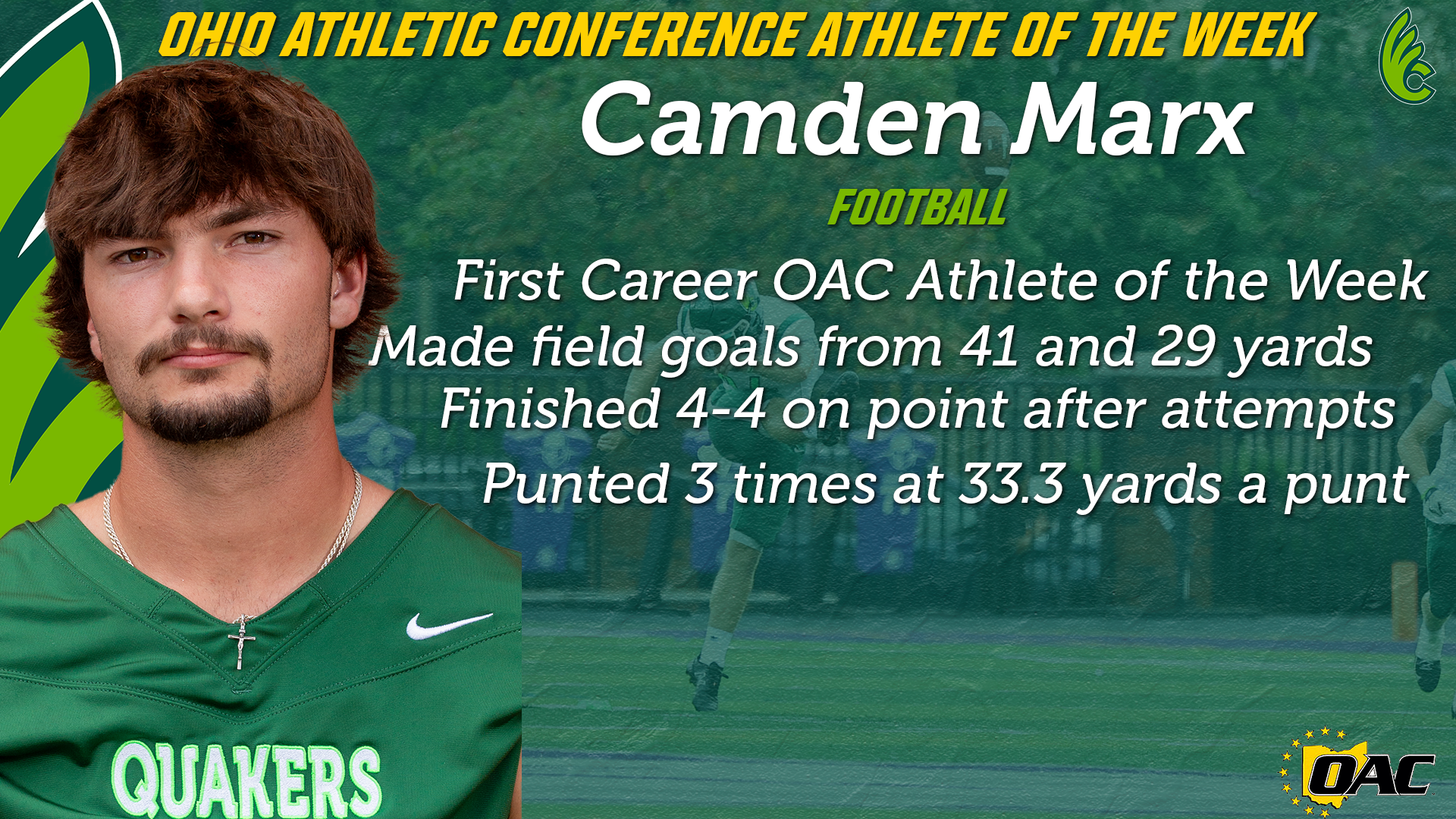 Camden Marx SPOTW Graphic