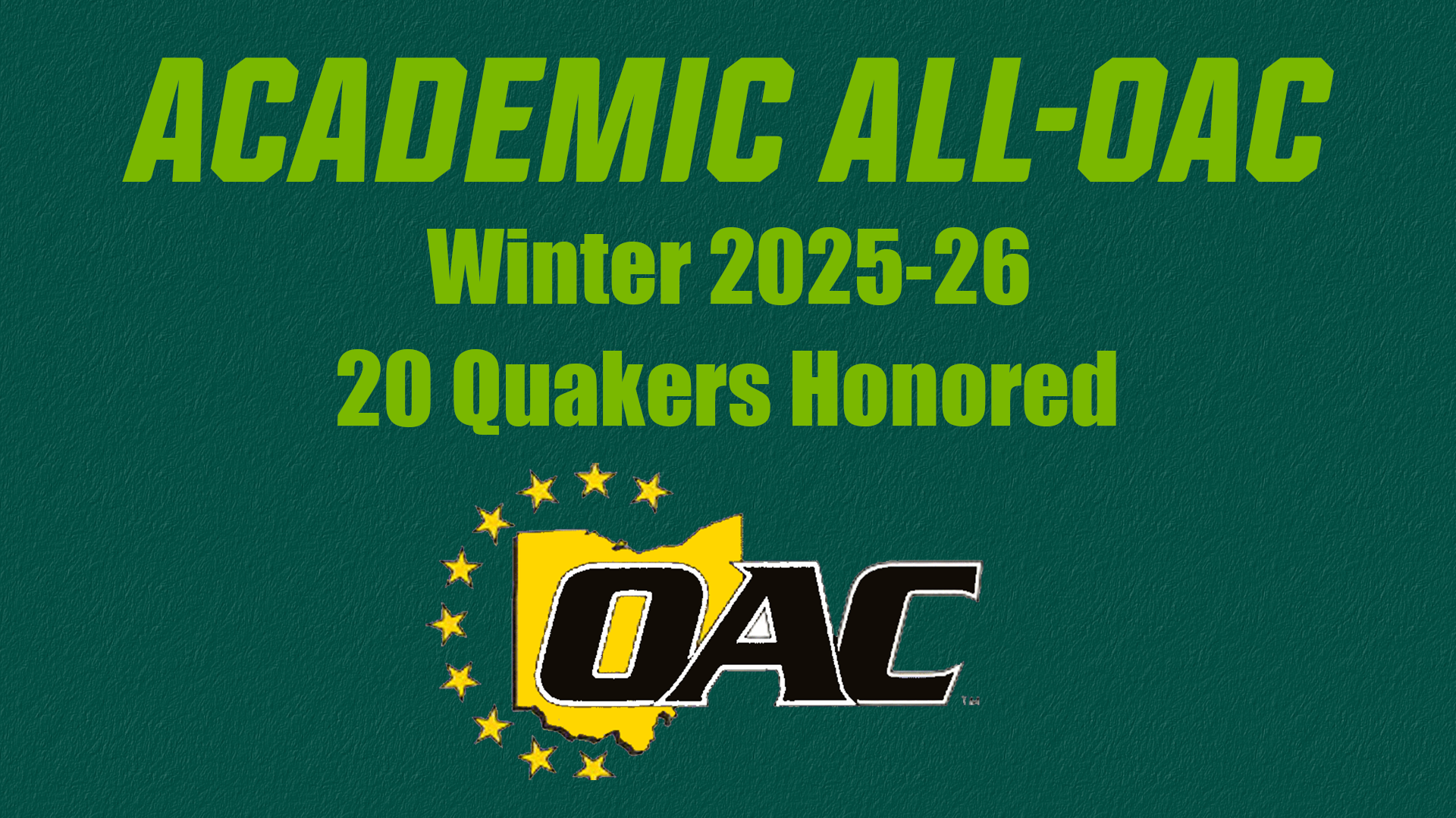 Academic All-OAC Winter 2025-26
