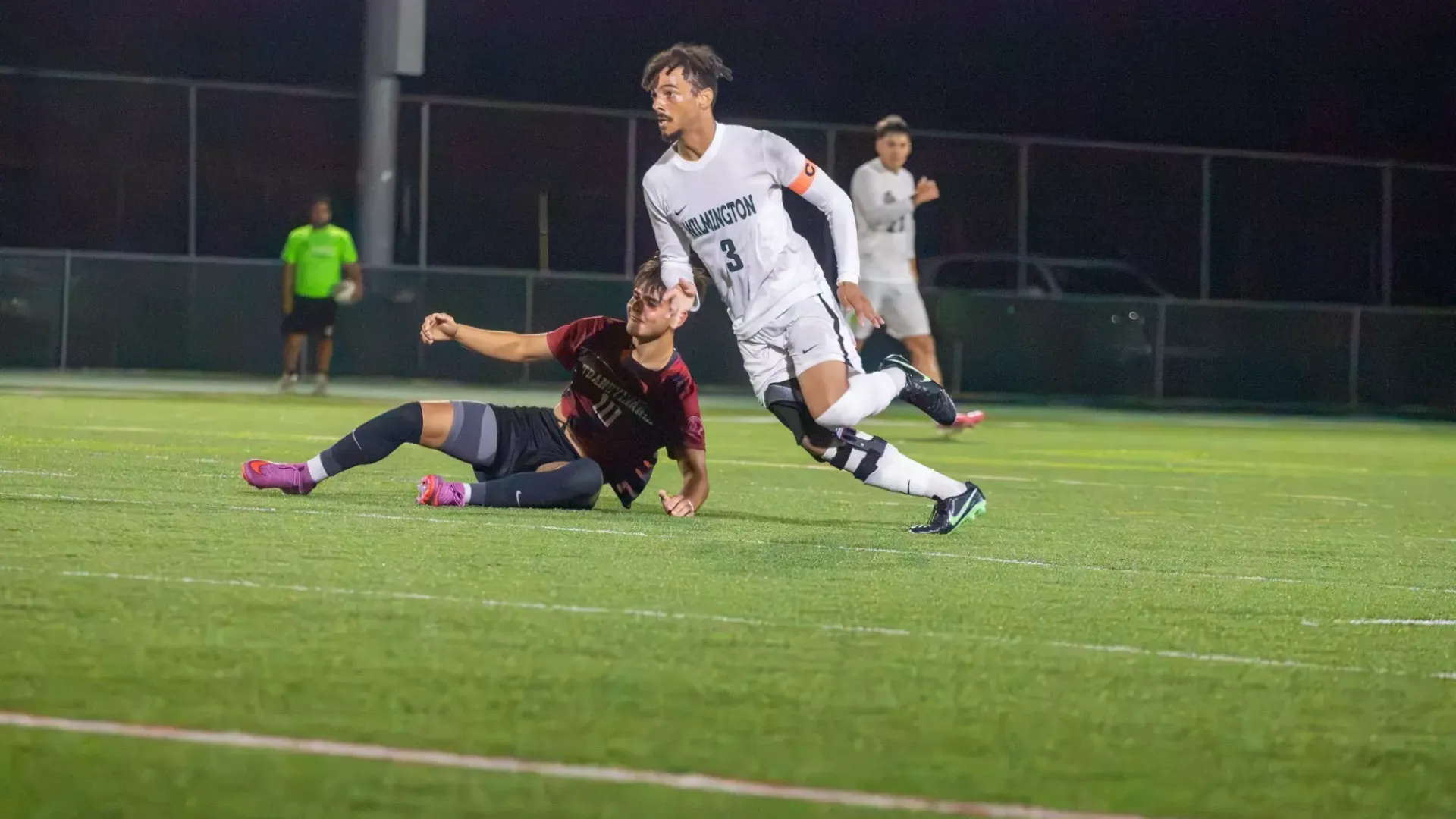 Jase Edmonson defending against Transylvania