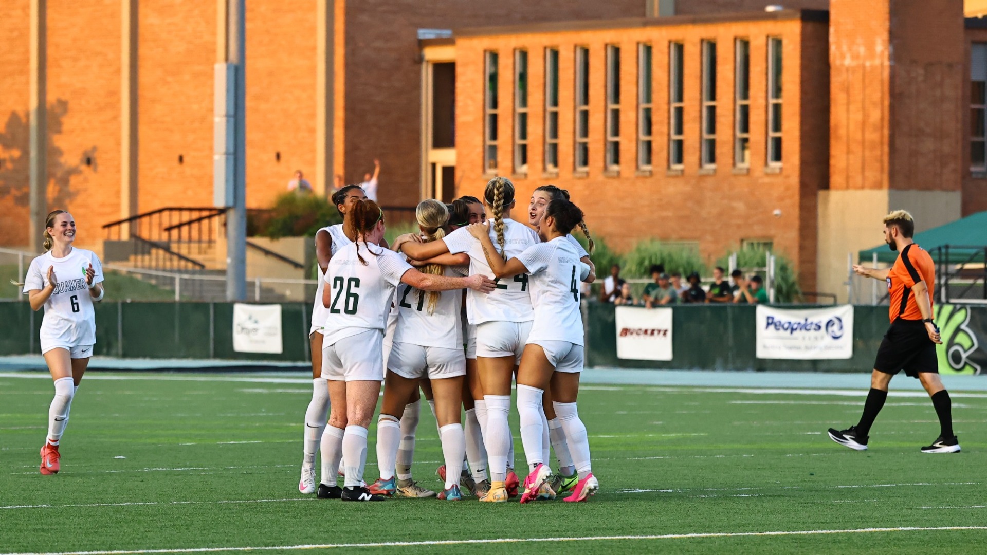 Quakers celebrate goal!