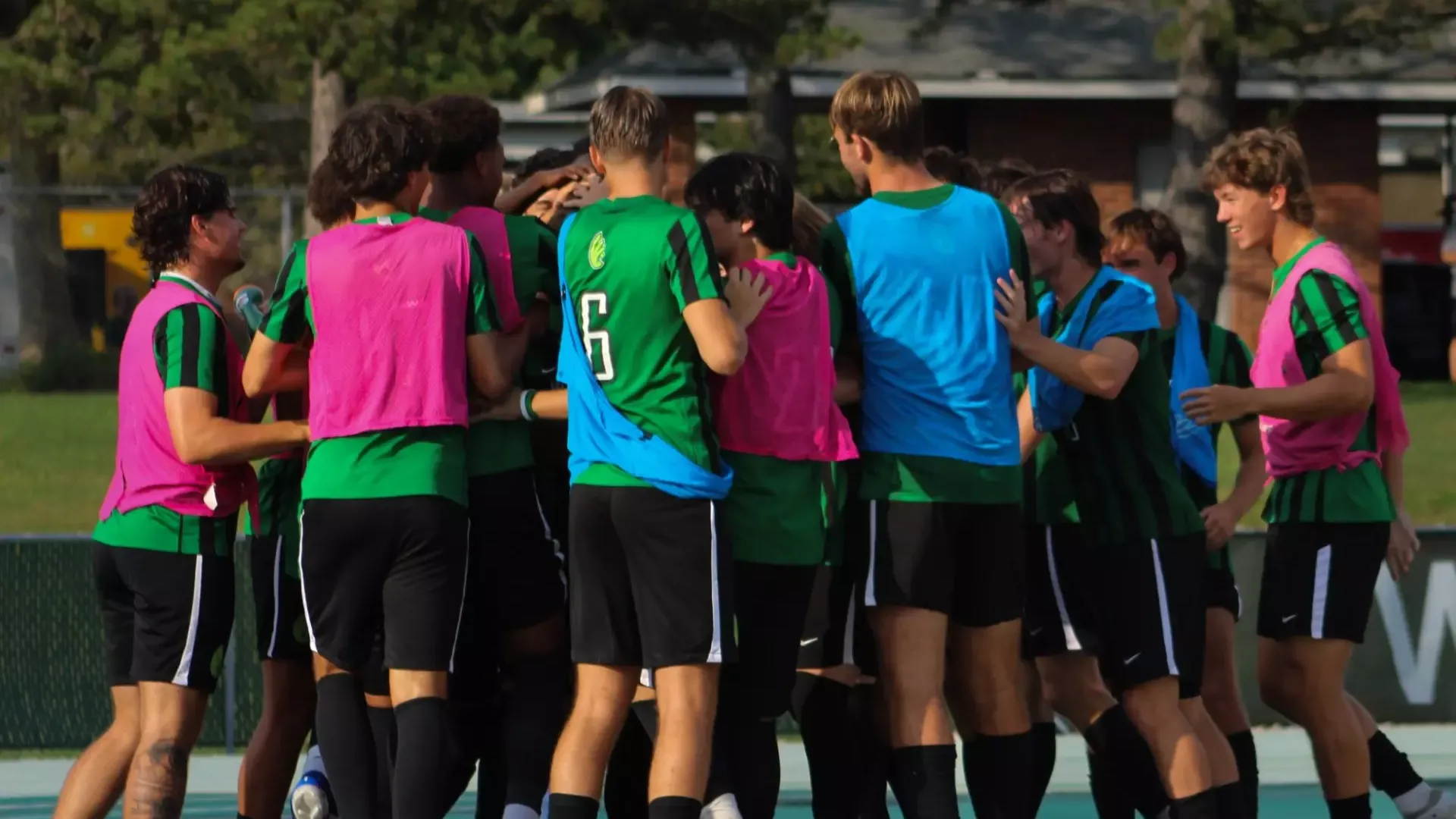 Men's Soccer Celebrates Goal