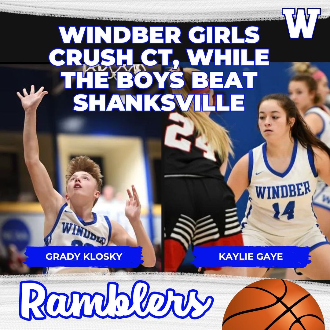 Windber Girls crush CT, while the Boys beat Shanksville Windber Area