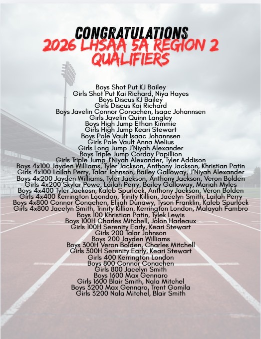 TRACK REGIONAL QUALIFIERS