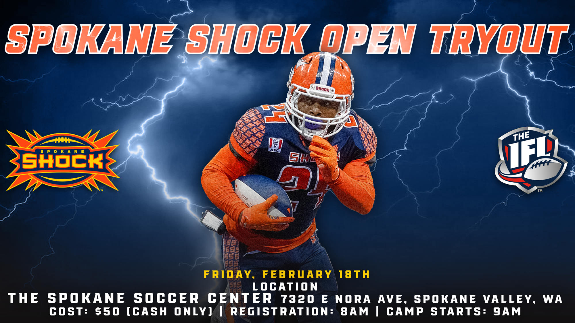 Spokane Shock Open Tryout 